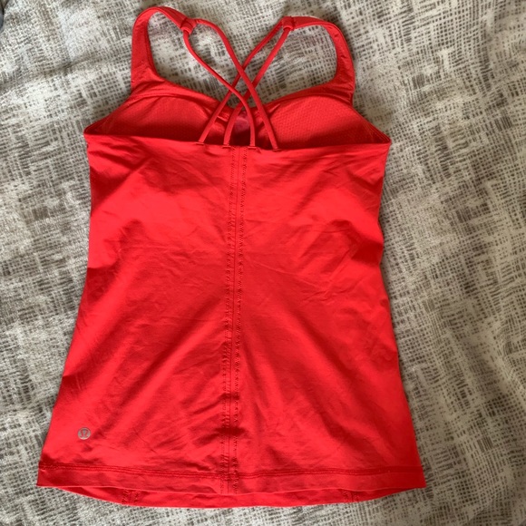 Lululemon Red Cross Back Tank - Picture 3 of 3